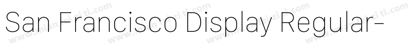 San Francisco Display Regular字体转换